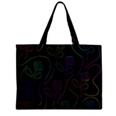 Flowers - Pattern Zipper Mini Tote Bag by Valentinaart