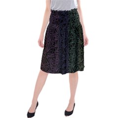 Colorful Elegant Pattern Midi Beach Skirt