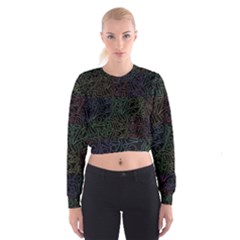 Colorful Pattern Women s Cropped Sweatshirt by Valentinaart