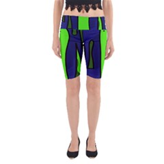 Green Snakes Yoga Cropped Leggings