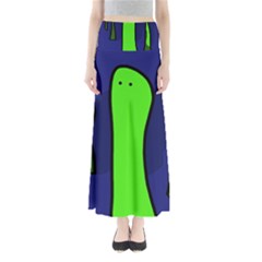 Green Snakes Maxi Skirts by Valentinaart