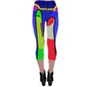 Colorful snakes Capri Leggings  View2