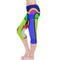 Colorful snakes Capri Leggings  View3