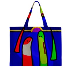 Colorful Snakes Zipper Mini Tote Bag by Valentinaart