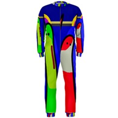 Colorful Snakes Onepiece Jumpsuit (men)  by Valentinaart