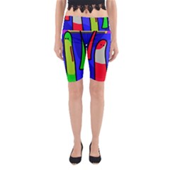 Colorful Snakes Yoga Cropped Leggings