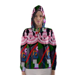 Party Hooded Wind Breaker (women) by Valentinaart