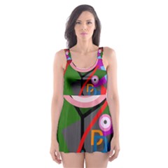 Party Skater Dress Swimsuit