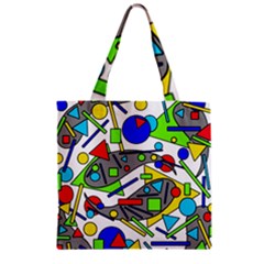 Find It Zipper Grocery Tote Bag by Valentinaart