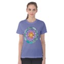 Periwinkle Radiant Lotus Mandala Women s Cotton Tee View1