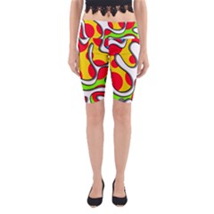 Colorful Graffiti Yoga Cropped Leggings