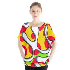 Colorful Graffiti Blouse