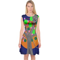 Daydream Capsleeve Midi Dress