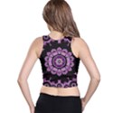 Decorative Leaf On Paper Mandala Racer Back Crop Top View2