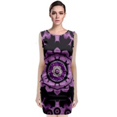 Decorative Leaf On Paper Mandala Classic Sleeveless Midi Dress