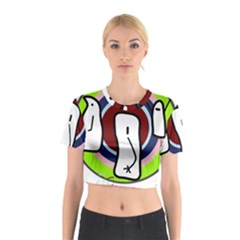 Disco Cotton Crop Top