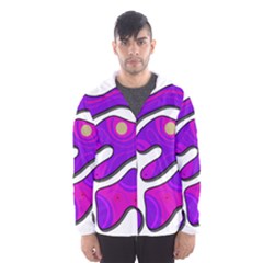 Purple Graffiti Hooded Wind Breaker (men)