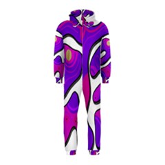 Purple Graffiti Hooded Jumpsuit (kids) by Valentinaart