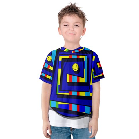 Maze Kid s Cotton Tee by Valentinaart