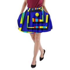 Maze A-line Pocket Skirt by Valentinaart