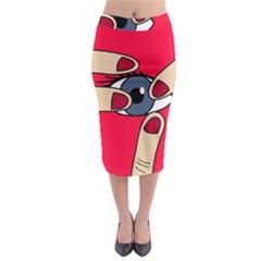 Poke In The Eye Midi Pencil Skirt