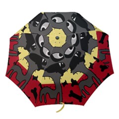 Angry Little Dog Folding Umbrellas