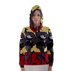 Angry Little Dog Hooded Wind Breaker (women)