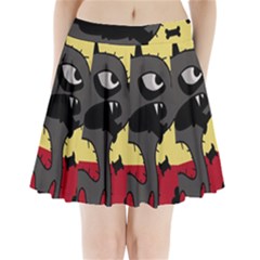 Angry Little Dog Pleated Mini Skirt