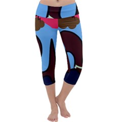 Sea Monster Capri Yoga Leggings