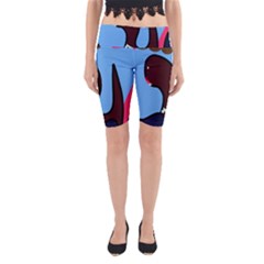 Sea Monster Yoga Cropped Leggings