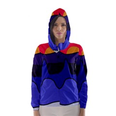 Waves Hooded Wind Breaker (women) by Valentinaart