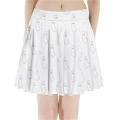 Ghosts Pleated Mini Skirt