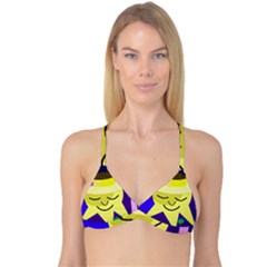 Mr  Sun Reversible Tri Bikini Top by Valentinaart