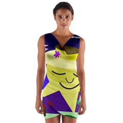 Mr  Sun Wrap Front Bodycon Dress