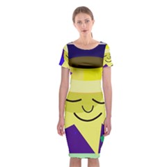 Mr  Sun Classic Short Sleeve Midi Dress