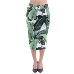 Banana Leaf Dress Fabric Midi Pencil Skirt