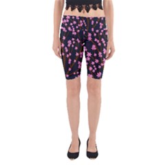 Japanese Tree  Yoga Cropped Leggings