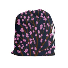 Japanese Tree  Drawstring Pouches (extra Large)