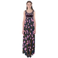 Japanese Tree  Empire Waist Maxi Dress