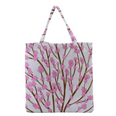 Cherry Tree Grocery Tote Bag by Valentinaart