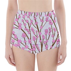 Cherry Tree High-waisted Bikini Bottoms