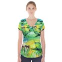 Abstract Landscape Short Sleeve Front Detail Top View1