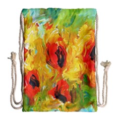  Sunflowers  Drawstring Bag (large)