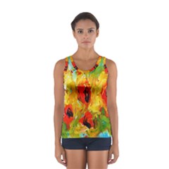  Sunflowers  Women s Sport Tank Top  by artistpixi