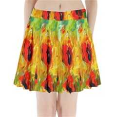  Sunflowers  Pleated Mini Skirt