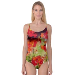 Abstract Poppys  Camisole Leotard 