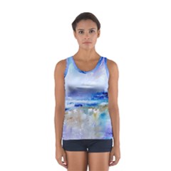 Abstract Purple Art Prints Women s Sport Tank Top 