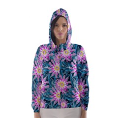 Whimsical Garden Hooded Wind Breaker (women)