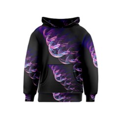 Pink And Purple Bubbles Kids  Pullover Hoodie