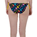 Colorful Floral Pattern Bikini Bottom View2